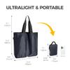 pack all 16L Lightweight Foldable Tote Bag, Reusable Grocery Shopping Bag view 4