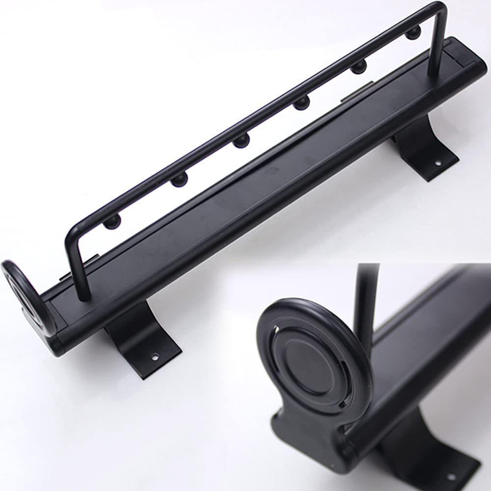 LKP Closet Valet Rod 14inch, Pull Out Hanger Rail for Shirt/Pants/Tie, Multi Function Sliding Clothing Organizer Rack, Top Mount