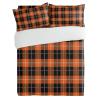 3 Pieces Bedding Set Fall Thanksgiving Day Orange Black Buffalo Plaid,Ultra Soft Queen Quilt Covers pillow shams for Bedroom Classic Tartan Grid,Halloween Duvet Cover Sets All Seasons Use Home Decor view 2