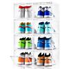 Clemate Upgraded X-Large Shoe Storage Box,8 Pack,Shoe Box Clear Plastic Stackable,Drop Front Shoe Box with Clear Door,Shoe Organizer and Shoe Containers For Sneaker Display,Fit up to US Size13 view 1
