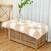 CKLZSAY Fluffy Faux Fur Brown and White Checkered RugSmall Area Rug,2x4 Ft Ultra Soft Shaggy Plush Rug for Bedroom Living Room Bedside Nursery Kids Room view 2