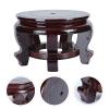 Happyyami Rosewood Oriental Vase Stand Fish Bowl Pot Stand Vase Stand Accessories Decor view 3