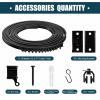 Jetec 32.8 Feet/ 10 Meter Flexible Bendable Ceiling Curtain Track, Mount for Rail with Curtain Tracks System Bunk Bed Window, Room Divider, Door, Shower, Rv(Black) view 2