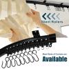 Jetec 32.8 Feet/ 10 Meter Flexible Bendable Ceiling Curtain Track, Mount for Rail with Curtain Tracks System Bunk Bed Window, Room Divider, Door, Shower, Rv(Black) view 3
