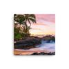 16x16 Maui Makena Cove Beach Canvas Wall Art Print: Hawaii Paako Secret Wedding Beach Room Decor, Hawaiian Coastal Photo of Kihei for Office Living Room or Bedroom, Fine Art Photography view 1