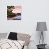 16x16 Maui Makena Cove Beach Canvas Wall Art Print: Hawaii Paako Secret Wedding Beach Room Decor, Hawaiian Coastal Photo of Kihei for Office Living Room or Bedroom, Fine Art Photography view 2