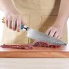 Chef Knife, 8 inch Damascus Steel Nakiri Knife Ebony Handle Japanese Chef Knife Chinese Kitchen Knife Cooking Knife Kitchen Cutlery Chef Knife Kitchen Knife BY KKZY view 3