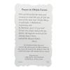 Needzo Catholic Holy Family Nativity on Front Mass Prayer Card to Obtain Favors on Back, Card Featuring Mary, Joseph, Angels, and Baby Jesus in a Manger, Christmas Prayers, Pack of 5, 4.25 Inches view 3