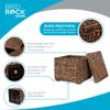 BIRDROCK HOME Storage Cube Box with Lid - Brown Wash Seagrass - Hand Woven Container for Blankets Pillows - Sturdy Metal Frame view 3