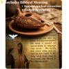 Authentic Clay Oil Lamp with Plate & Biblical Card Handmade Biblical Style Earthenware Lamp with Wick Christian Prayer, Anointing & Faith Gift Holy Land Inspired Dcor by Holy Land Market view 4