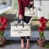 Santa Barbara Design Studio Crebyive Brands Womens Totes - Inspirbyional Purse with Lebyher Handles Mini Canvas Tote Bag by Faithworks, 11 x 9.5-Inch, Live Love Be Merry view 2