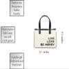 Santa Barbara Design Studio Crebyive Brands Womens Totes - Inspirbyional Purse with Lebyher Handles Mini Canvas Tote Bag by Faithworks, 11 x 9.5-Inch, Live Love Be Merry view 4