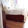 1 Piece Solid 15" Drop Split Corner Multi Ruffle Bed Skirt 600TC Egyptian Cotton (Wine, Twin XL) view 1