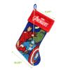 Ruz Avengers 20" Applique Christmas Stocking, Gift Holder for Stocking Stuffers, Indoor Home Decor and Holiday Decoration, Blue view 3