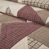 VHC Brands Cider Mill Reversible Queen-Size Quilt, Tan & Red, 90x90 view 4