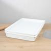 Restaurantware-LID ONLY: Lid For Proofing Box, 1 Rectangle Lid For Dough Box - Stackable, Dishwashable, White Plastic Lid For Pizza Dough Box, Durable, Proofing Box Sold Separately view 3