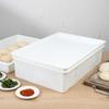 Restaurantware-LID ONLY: Lid For Proofing Box, 1 Rectangle Lid For Dough Box - Stackable, Dishwashable, White Plastic Lid For Pizza Dough Box, Durable, Proofing Box Sold Separately view 4