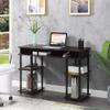 Convenience Concepts Designs2Go No-Tools Student Desk with Shelves in Espresso Wood Finish view 2