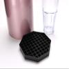 Restaurantware Octagon Drip Tray, Black Plastic, 5 Inch x 5 Inch, 1 Removable Grate, Dishwasher Safe, For Beverages view 2