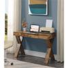 Convenience Concepts Newport 1 Drawer Desk, Barnwood view 2
