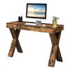 Convenience Concepts Newport 1 Drawer Desk, Barnwood view 4