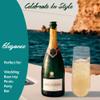 EcoQuality 9 oz Stemless Clear Plastic Champagne Glass, Unbreakable Elegant and Reusable Champagne Flute Ideal for Celebrating in Style, Toasting Glasses for Indoors or Outdoors (36) view 3