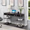 Convenience Concepts Designs2Go No Tools Deluxe Student Desk with Shelves, 60", Espresso view 2