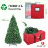 BALEINE 7.5 ft Christmas Tree Storage Bag, Heavy Duty 900D Oxford Fabric with Reinforced Handles and Dual Zippers Wide Opening, Extra Large Storage Container for Trees and Decorations (Red) view 2
