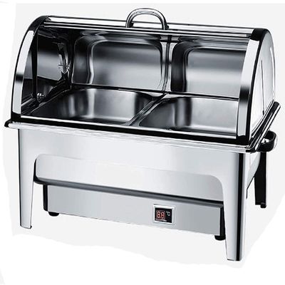 JINCAN Catering Food Warmers,Chafing Dish, 9L Stainless Steel Chafer Buffet Servers and Warmers with Lid, Perfect for Any Party, Football Game and Office Gathering (Size : B)