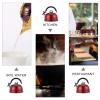 OSALADI Tea Kettle Stovetop Whistling Tea Kettle Stainless Steel Teapot Teakettle for Stovetop Induction Stove Top Fast Boiling Heat Water Pot 3L Red Loud Whistling Teapot view 2