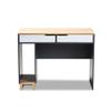 BOWERY HILL Modern 2-Drawer Engineered Wood Computer Desk in Gray/Oak view 4