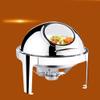JINCAN Stainless Steel Chafing Dish, Round Buffet Servers Artisan Stainless Steel Round Buffet Chafer Weddings Parties Banquets Catering Events (Color : C-6l) view 3