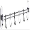 qiuqiu Kitchen Utensil Wall Mounted, Hanger Organizer, Hanging Rail Rack, Pan Pot Rack, Lid Holder, Nail Free Stainless Steel Multipurpose Hanger Hooks for Kitchen Tools, Pot, Towel -40cm view 1