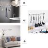 qiuqiu Kitchen Utensil Wall Mounted, Hanger Organizer, Hanging Rail Rack, Pan Pot Rack, Lid Holder, Nail Free Stainless Steel Multipurpose Hanger Hooks for Kitchen Tools, Pot, Towel -40cm view 2