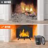 Ash Bucket with Lid, Shovel, and Broom - 3.5-Gallon Metal Ash Can for Fireplaces, Wood Stoves, and Fire Pits view 2