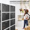 BUG HULL Large Capacity Medication Lock Box, Fridge Lock Box for Medicine Safe, Locking Medicine Box with Code for Snack, Food and Home Safety view 4