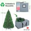 BALEINE 7.5 ft Christmas Tree Storage Bag, Heavy Duty 900D Oxford Fabric with Reinforced Handles and Dual Zippers Wide Opening, Extra Large Storage Container for Trees and Decorations (Grey) view 2