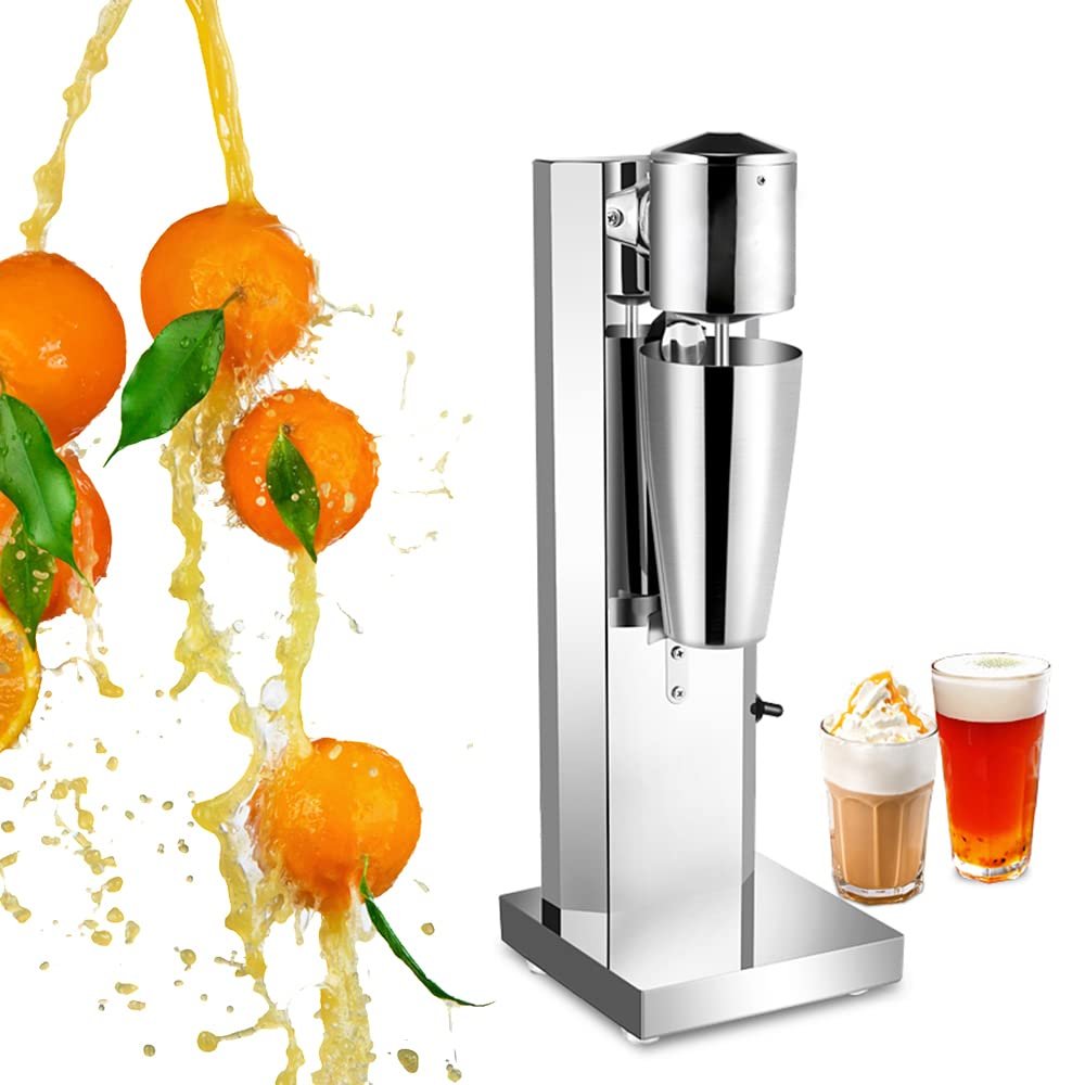 180W 2.75 oz Cup Commercial Milkshake Maker Machine, Electric Stainless Steel Mixer GDAE10 Drink Mix Blender Juicer Smoothie Soda Fountain Drinks Protein Shakes Whipping Omelets Batter Home