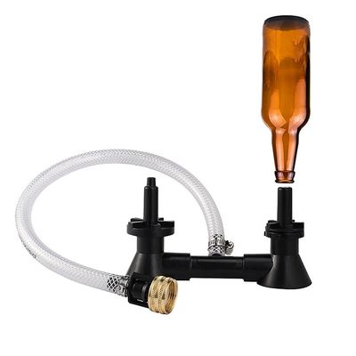 Double Blast Washer Wine Bottle Rinser, Wine Cleaning Equipment Cleaner With Kitchen Faucet Adapter Bar, Homebrew Beer