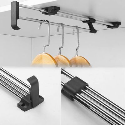 LKP Retractable Wardrobe Clothes Hanger, Pull Out Hanger Rod, Space Saving Clothes Rack Organizer 10inch/12inch/14inch/16inch/18inch/20inch