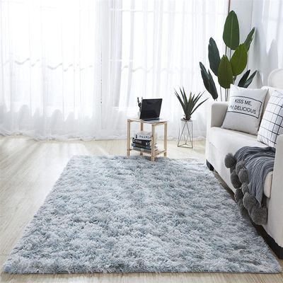 Carpets Tie-Dyeing Plush Soft Carpets for Bedroom Living Room Anti-Slip Floor Mats Kids Room Carpet Rugs Light Grey 31235 inchs(80600cm)
