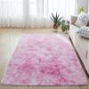 Carpets Tie-Dyeing Plush Soft Carpets for Bedroom Living Room Anti-Slip Floor Mats Kids Room Carpet Rugs Light Pink 3994 inchs(100240cm) view 1