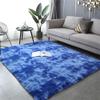 Carpets Tie-Dyeing Plush Soft Carpets for Bedroom Living Room Anti-Slip Floor Mats Kids Room Carpet Rugs Royal Blue 5574 inchs(140190cm) view 3