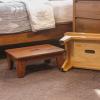 CONSDAN Step Stool for Bed - USA Grown Oak, Wooden Stool for Adults and Seniors, 6.5" High, Non-Slip Mat, No Assembly Needed, Solid Wood, Chocolate Color view 2