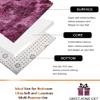 Carpets Tie-Dyeing Plush Soft Carpets for Bedroom Living Room Anti-Slip Floor Mats Kids Room Carpet Rugs Fuchsia 78157 inchs(200400cm) view 4