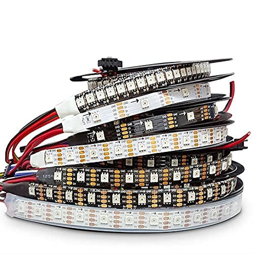 APA102 Smart led Pixel Strip Light 5m/lot;DC5V 30/60 LEDs/Pixels/m;Data and Clock Seperately;IP30/IP65/IP67;SK9822 led Strip (Black PCB IP67, 5M 60LED/M)