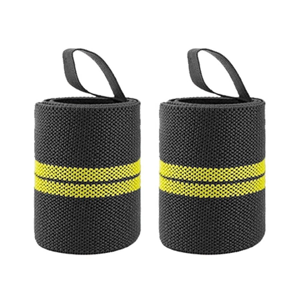 Sweatbands, Sports Wristband Padded Wrist Thumb Brace Weight Lifting Hand Wrap Support Gym Exercise Bar Bracelet, 1 Pair