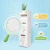 DECOMIL Giraffe Bathroom Storage Cabinet for Kids  Corner Organizer with 3 Shelves & 2 Compartments  Modern PVC Foam Board Furniture for Bathroom, Nursery & Playroom (Small) view 4