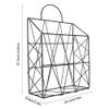 Alvinlite Storage Basket,Hollow Wall Mounted Iron Storage Basket for Kitchen Bathroom view 2
