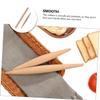 Cabilock 2Pcs Beech Wood Rolling Pin Wood Dough Roller Rolling Pin Wooden Pastry Pizza Dough Roller for Baking Pizza Pasta Cookies Dumpling view 4